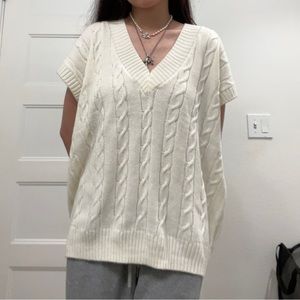 Knit vest sweater